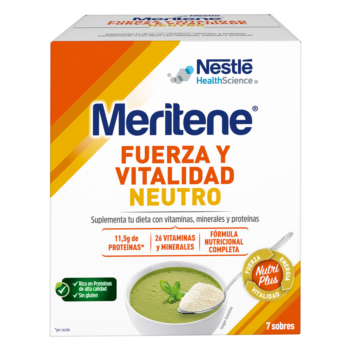 Meritene neutro al plato 7 sobres x 50g