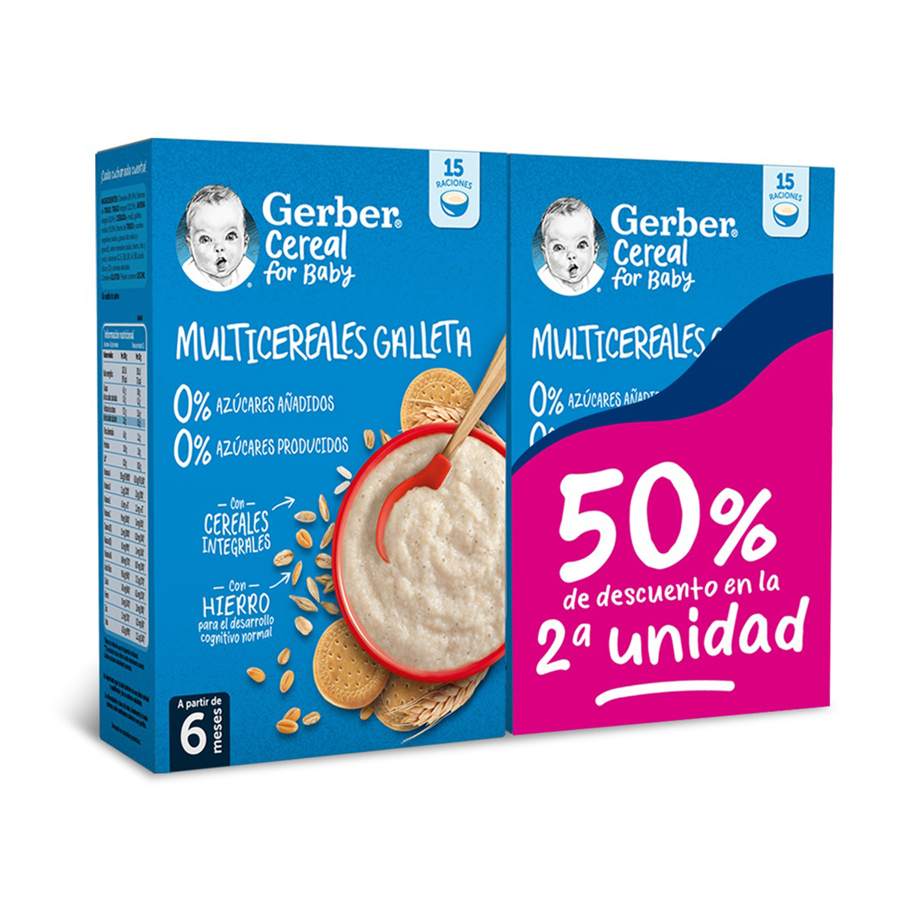 Nestlé Gerber multicereal galleta 0% 270g duplo